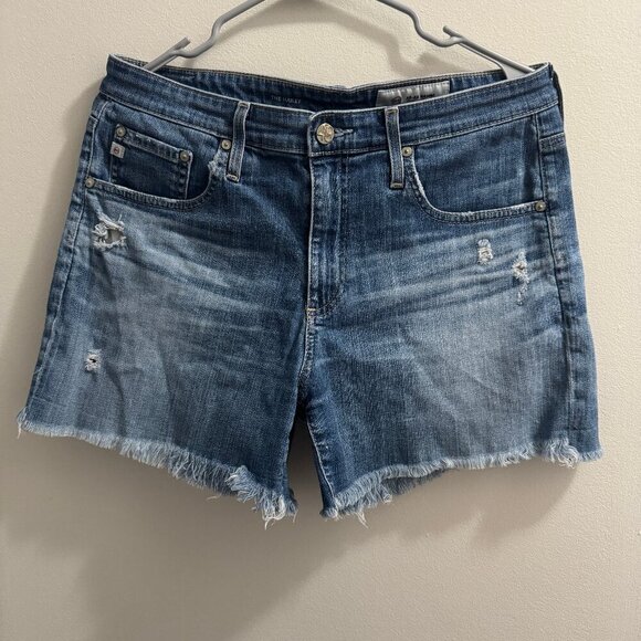 Ag Adriano Goldschmied Pants - AG-Ed Denim Adriano Goldschmied Women’s Medium Blue Faded Wash Shorts 29R
